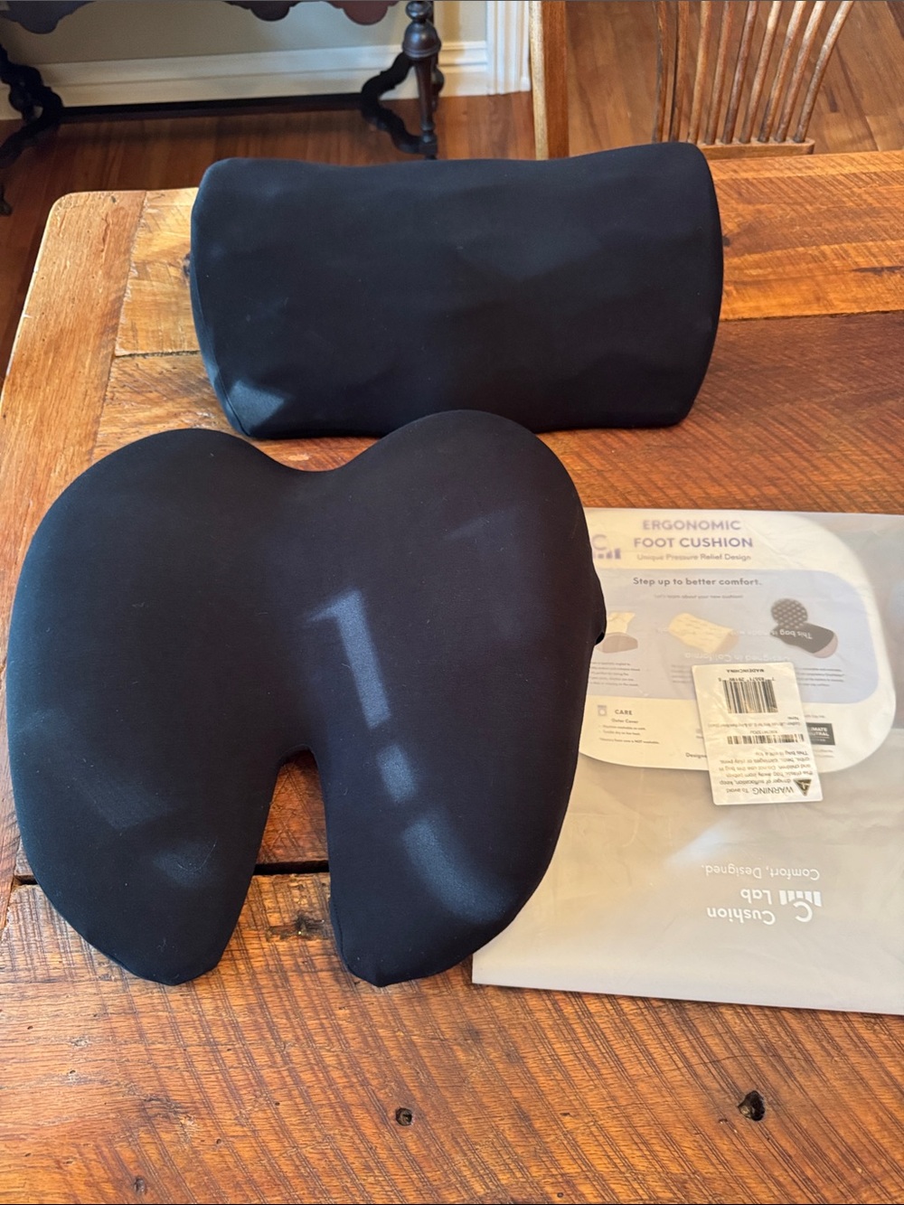 Cushion Lab Ergonomic back and black Foot Cushion cushion Set